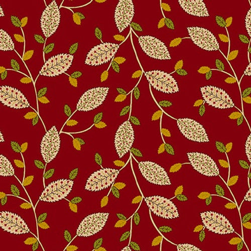 Fancy Leaves Cranberry - Quiet Grace - Kim Diehl - 50 cm