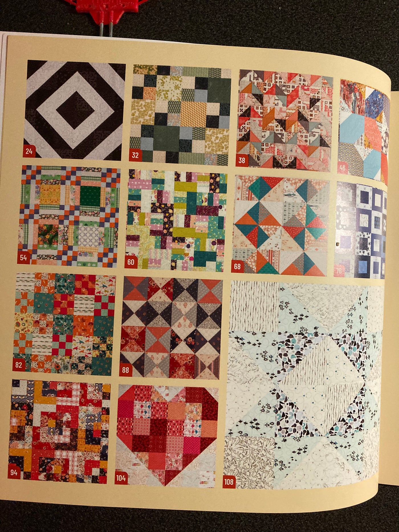 10-INCH SQUARE QUILT BLOCK BOOK - CAROLINE MOORE
