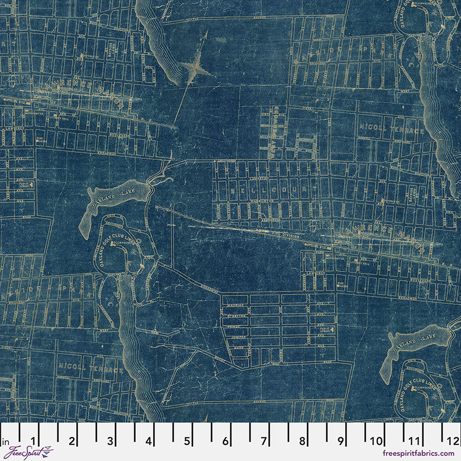 Palette  Blue Map - 50 cm - Tim Holtz