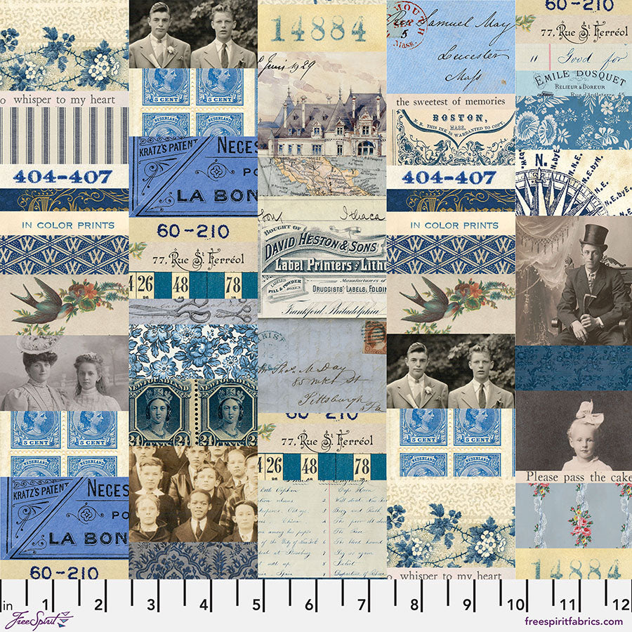 Palette Indigo  Collage - 50 cm - Tim Holtz
