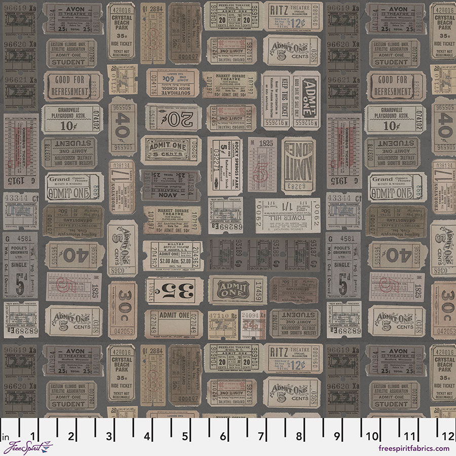 Palette CHARCOAL Tickets - 50 cm - Tim Holtz