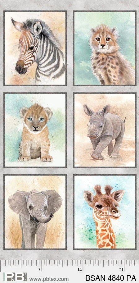 Baby Safari panel 60x110 cm - åter i lager :-)