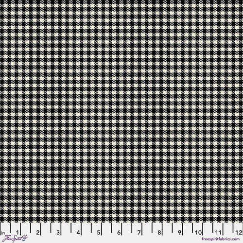 Gingham Black Flannel - pr 50 cm -  Tim Holtz - Holidays Past Flannel