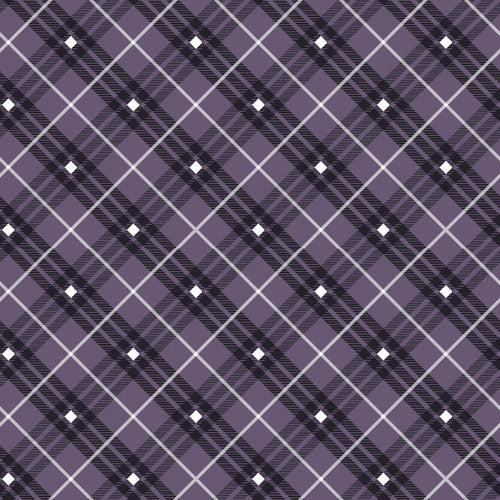 Purple Bias Plaid - 50 cm - Leanne Anderson