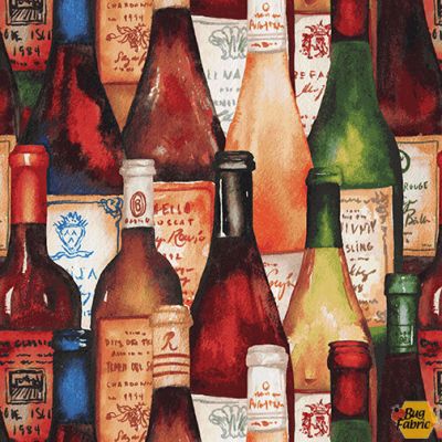 After Five Tossed Wine Bottles -  50 cm - Mary Beth Baker