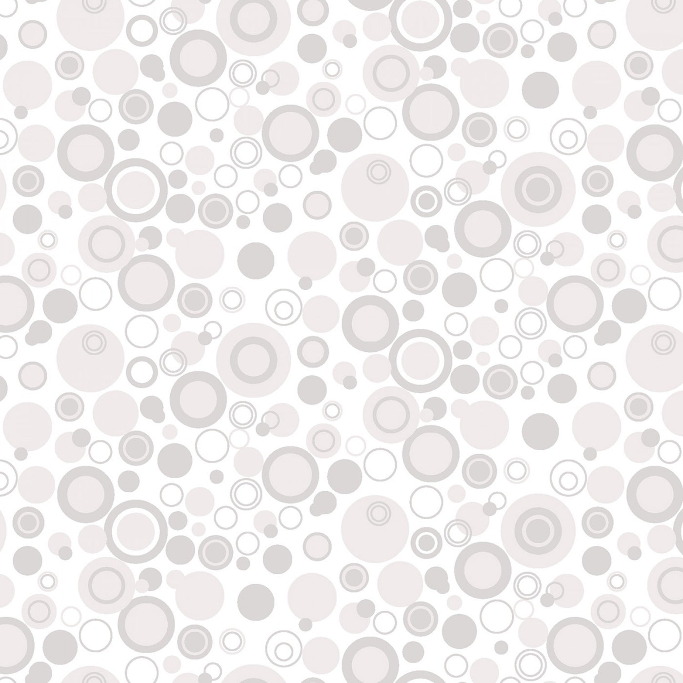 White Bubble Dot - 50 cm - Leanne Anderson
