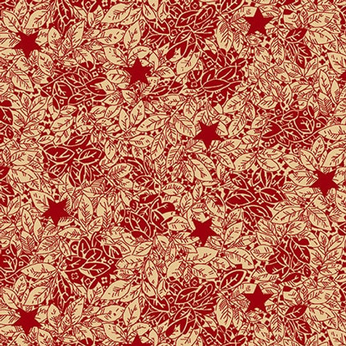 Sprinkled Stars Red - Quiet Grace - Kim Diehl - 50 cm