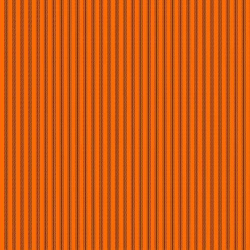 Orange Ticking Stripe - Stitchin Housewifes Stripe  - 50 cm