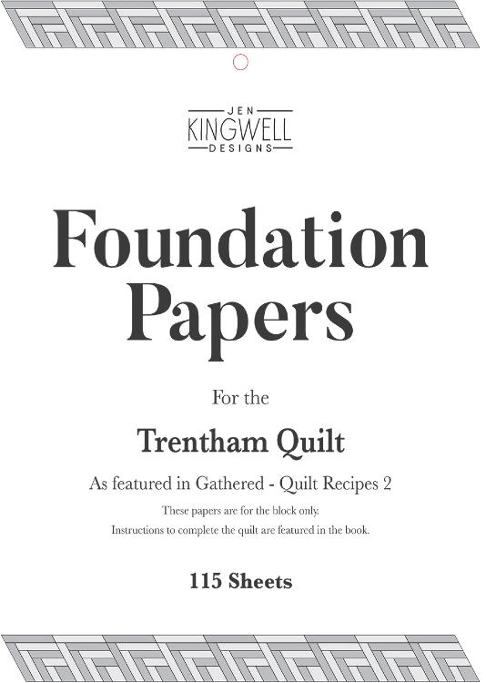 Foundation Paper Piecing block till Trentham Quilt från GATHERED - Quilt Recipes 2 - Jen Kingwell