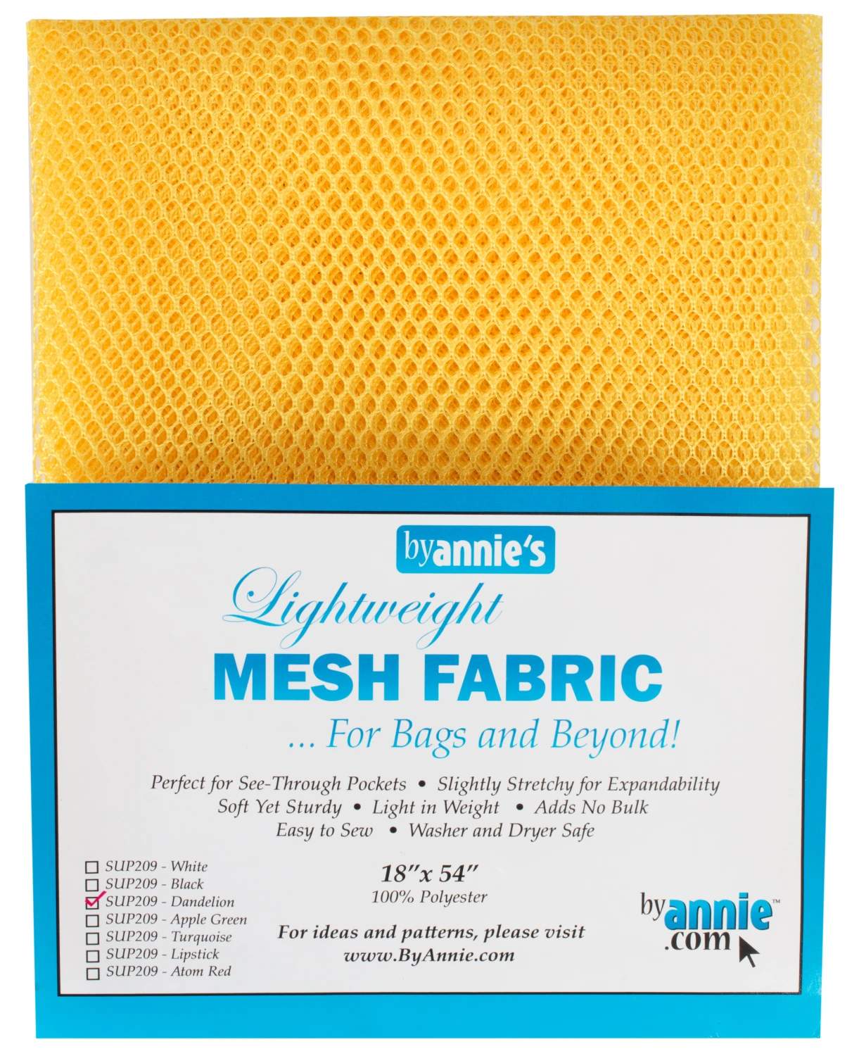 Mesh Fabric Lightweight 18"x 54" Dandelion - ByAnnie