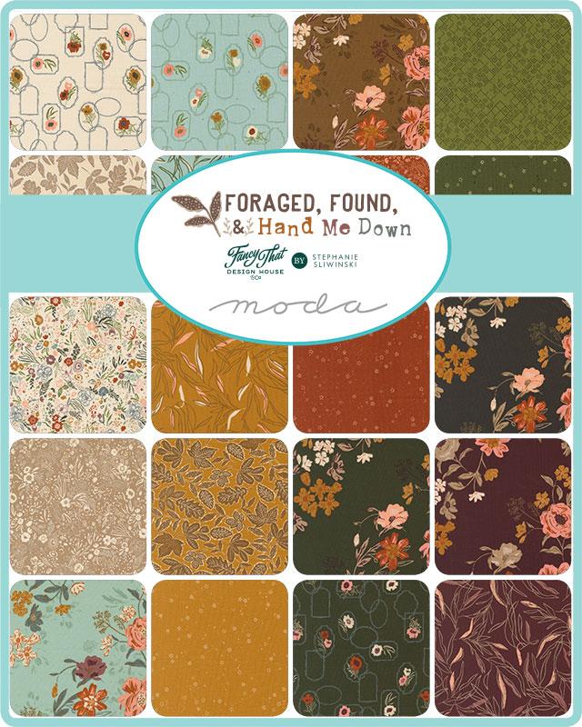 Foraged Found & Hand Me Downs Layer Cake - lagtårta - 10 inch pack (42) - Fancy That Design House