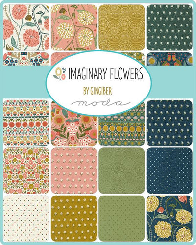 Imaginary Flowers charm pack 5x5 inch (42) - Gingiber