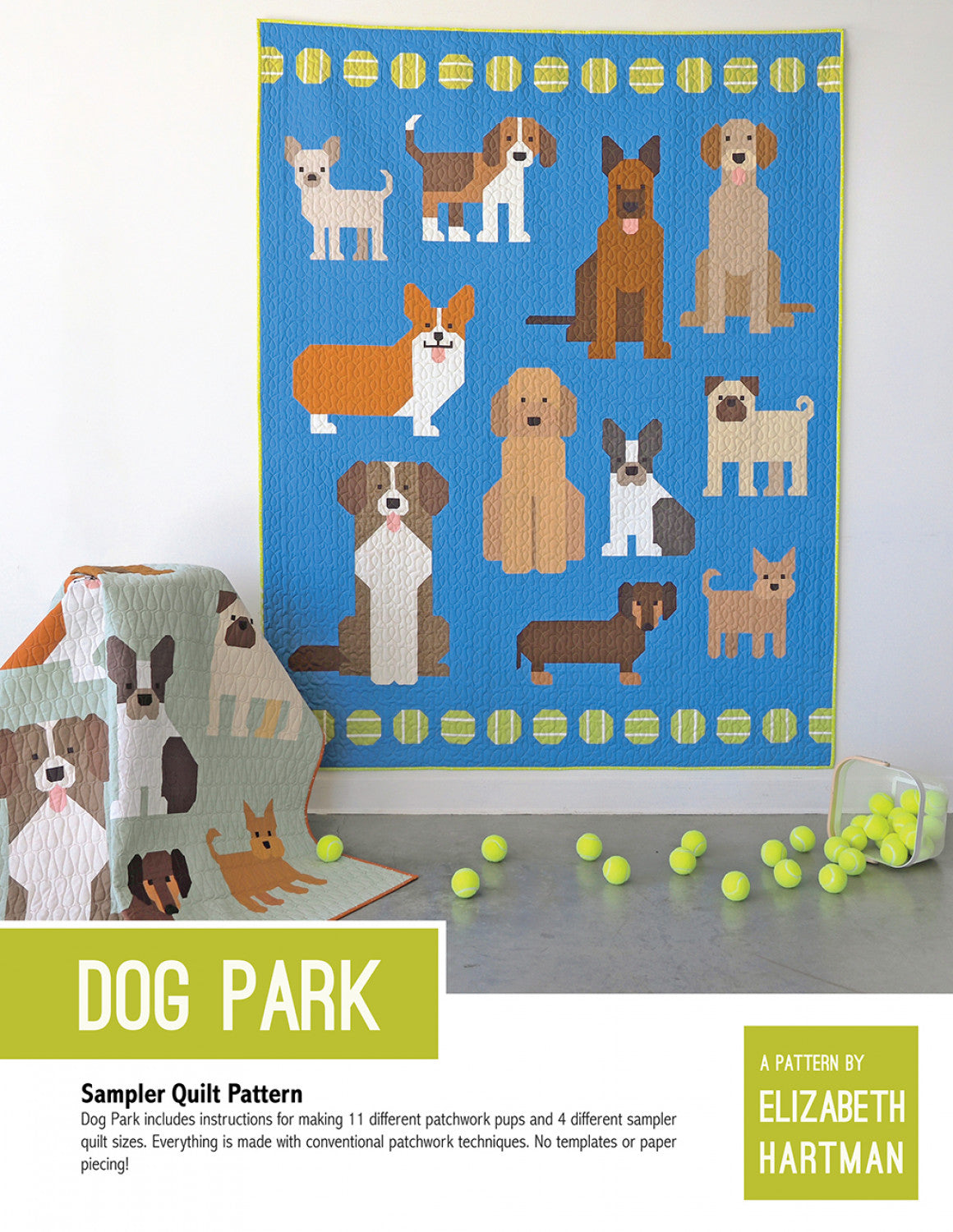 Dog Park mönster - Elizabeth Hartman