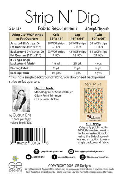 Srip N Dip mönster - Gudrun Erla - GE Designs