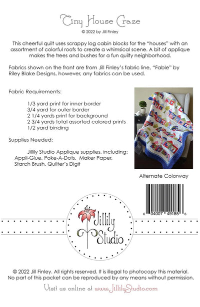 Tiny House Craze mönster - Jillily Studio