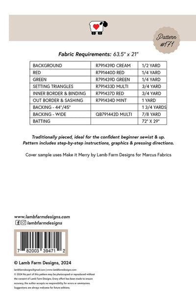 Merry Stars mönster - Lamb Farm Designs