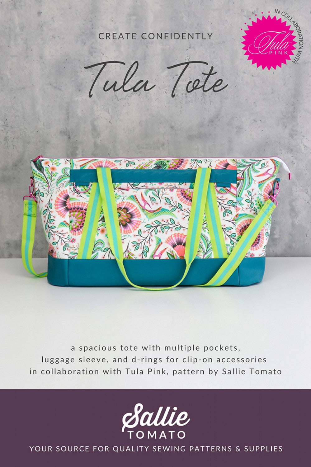 Tula Tote mönster - Sallie Tomato / Tula Pink