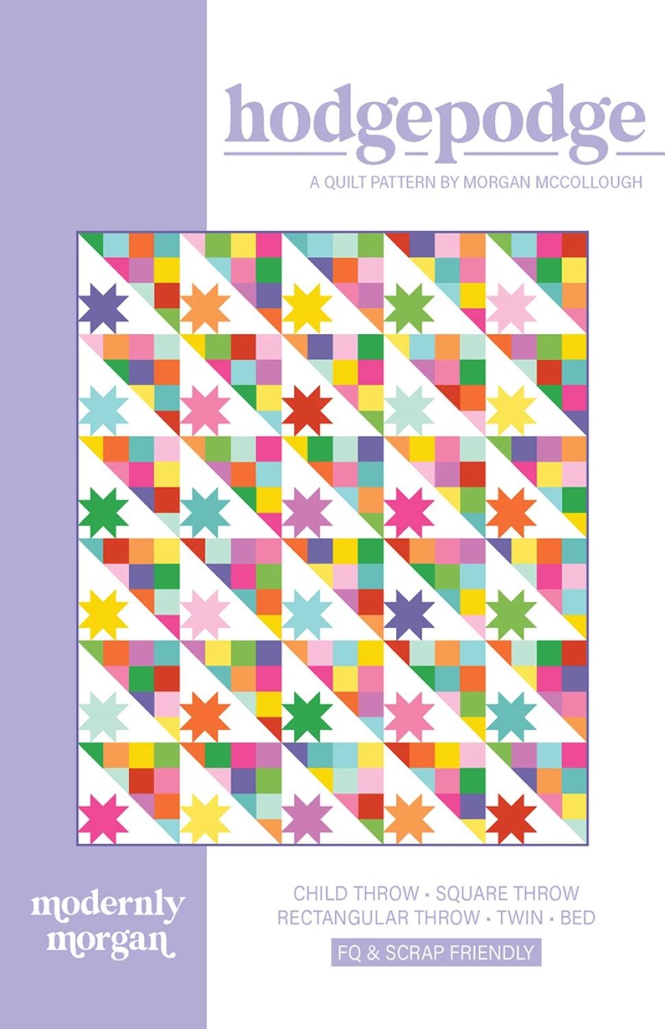 Hodgepodge  Quilt mönster - Modernly Morgan