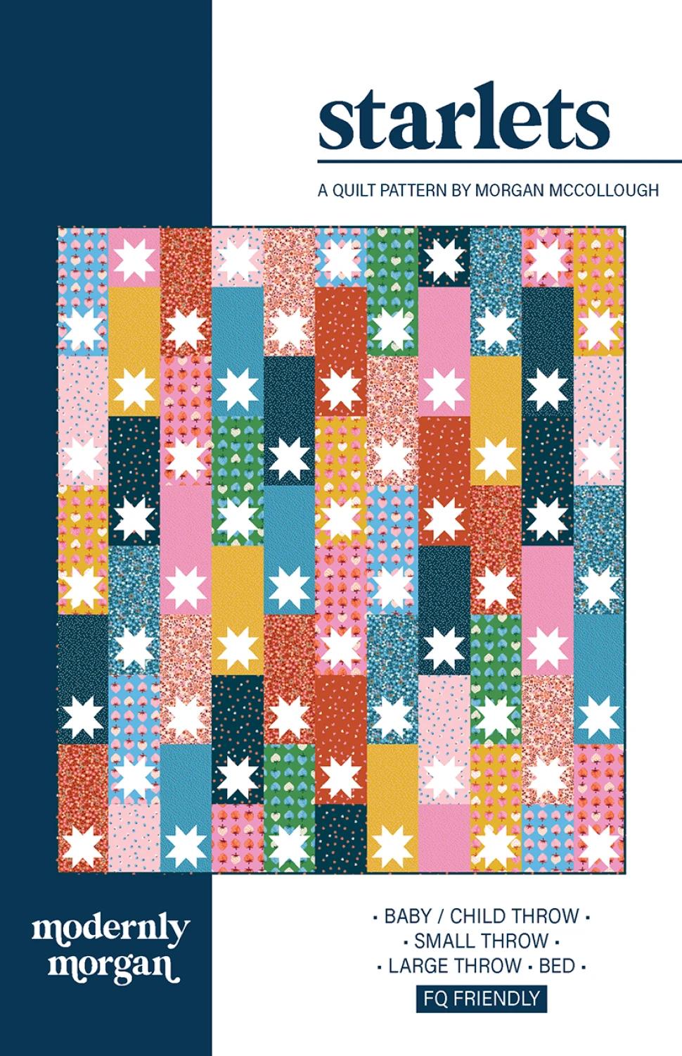 Starlets  Quilt mönster - Modernly Morgan