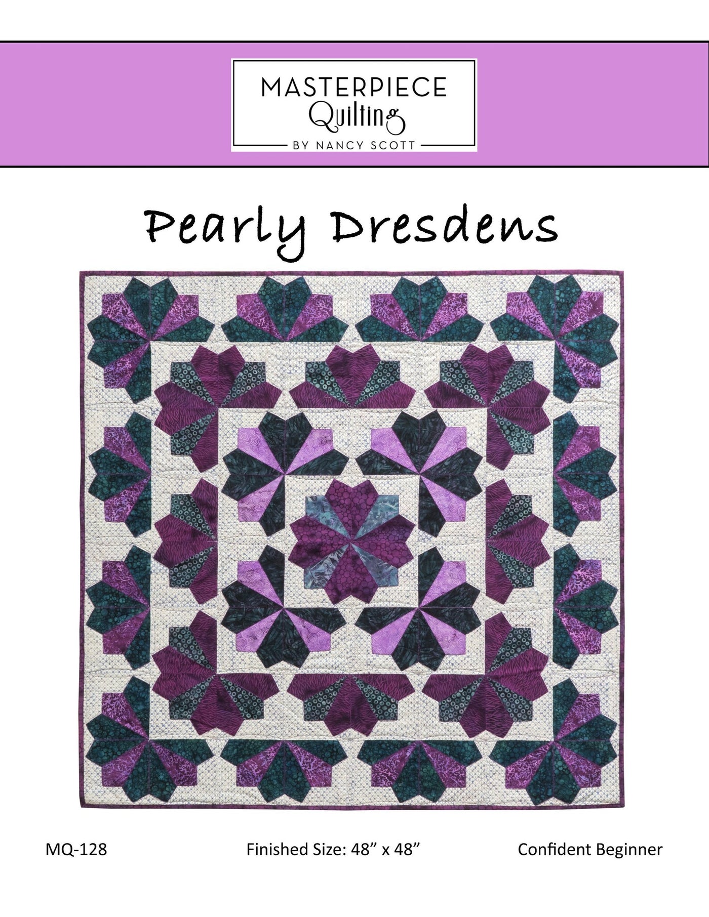 Pearly Dresdens mönster - Masterpiece Quilting
