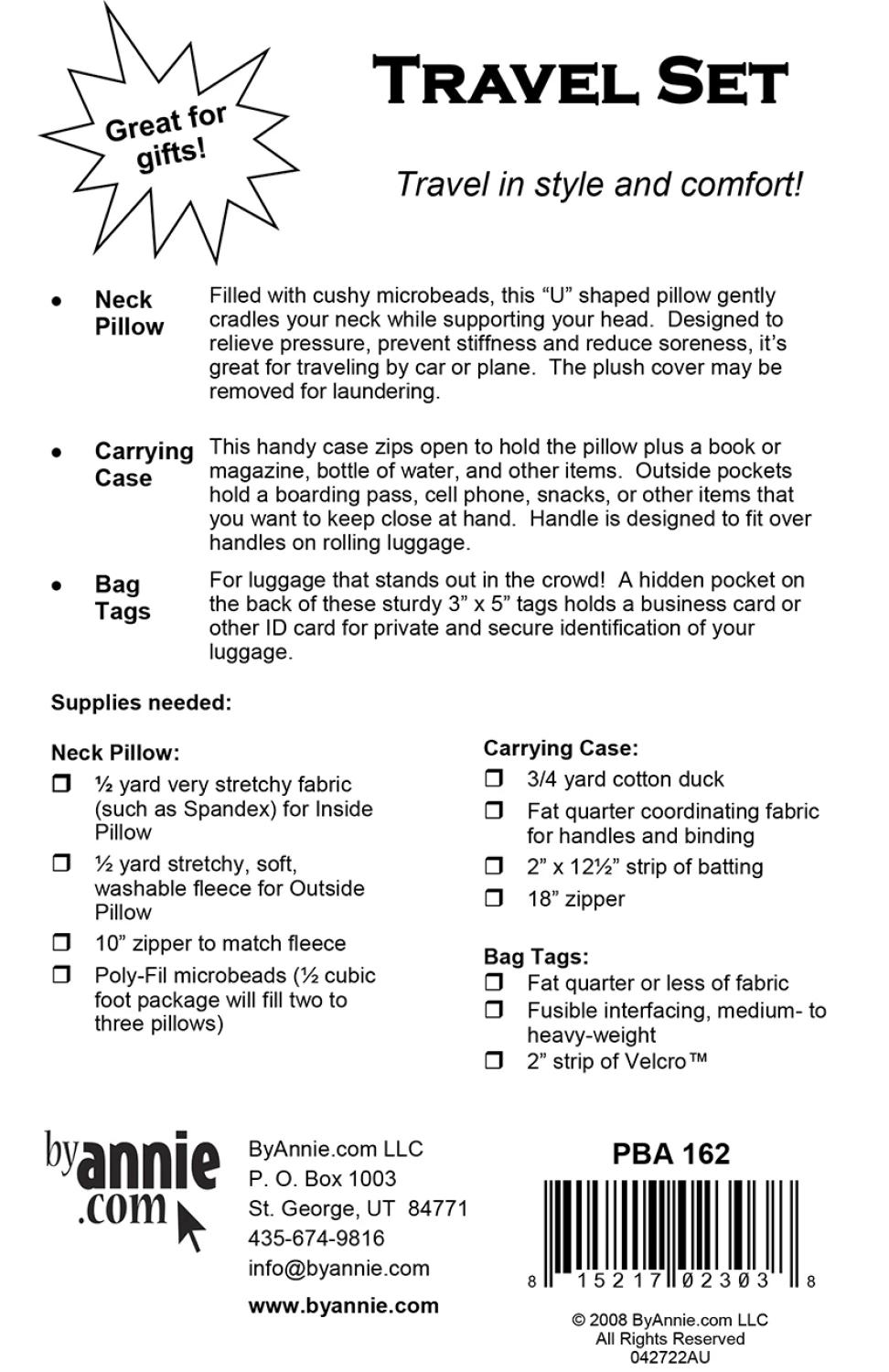 Travel Time mönster - ByAnnie