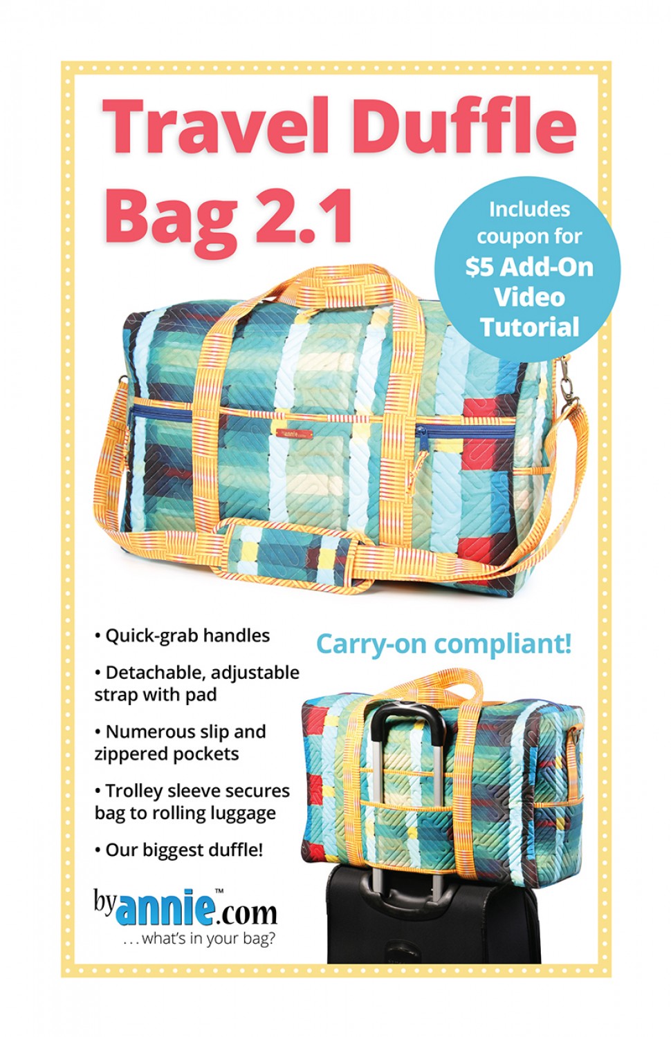 Travel Duffle bag 2.1 mönster - ByAnnie