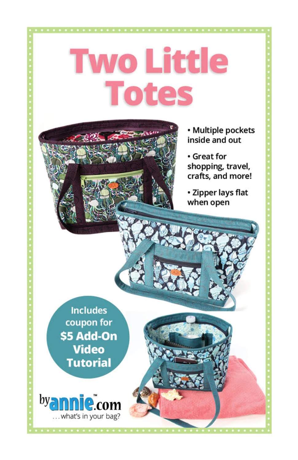 Two Little Totes mönster - ByAnnie (