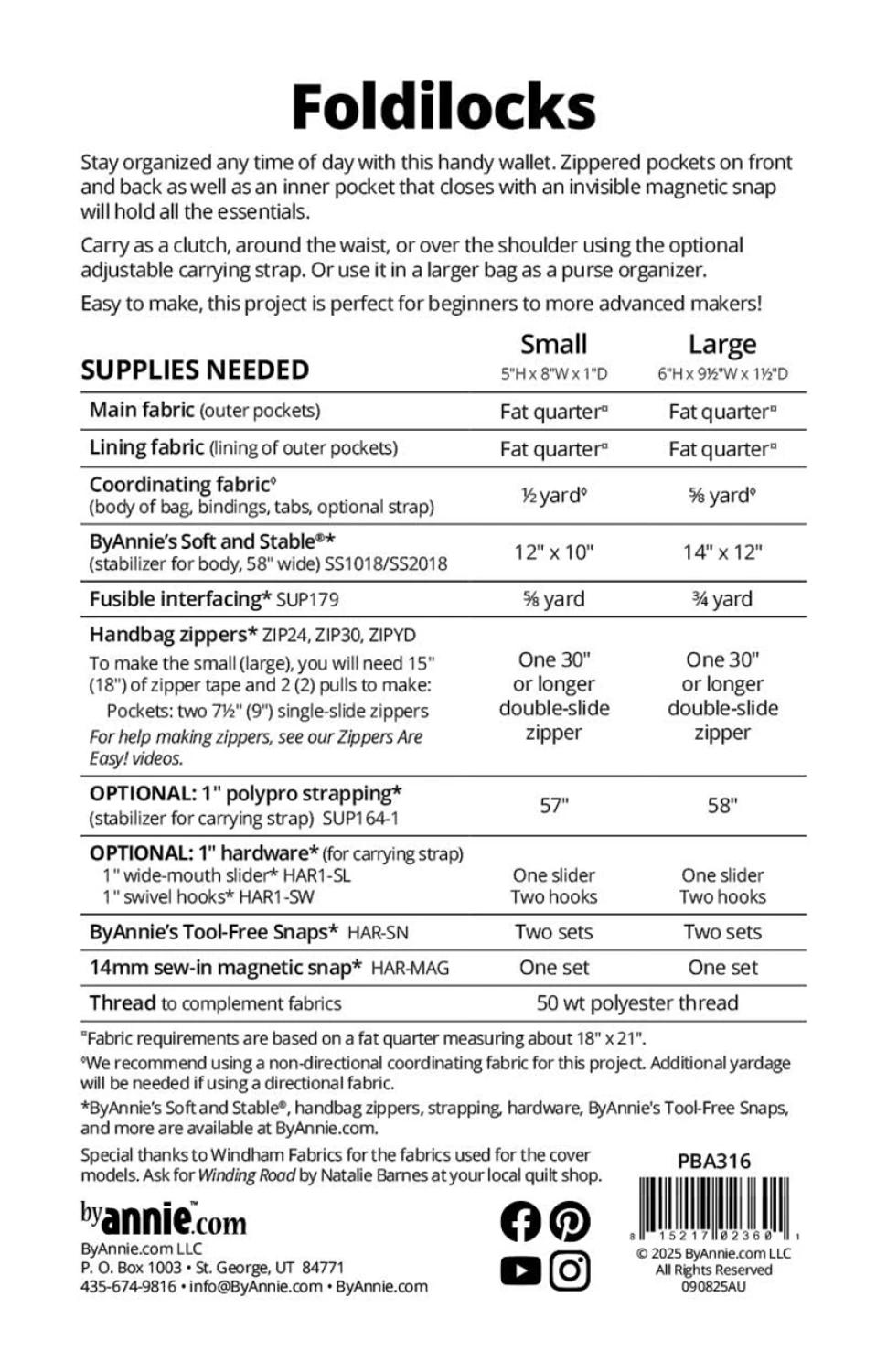 Foldilocks mönster - ByAnnie