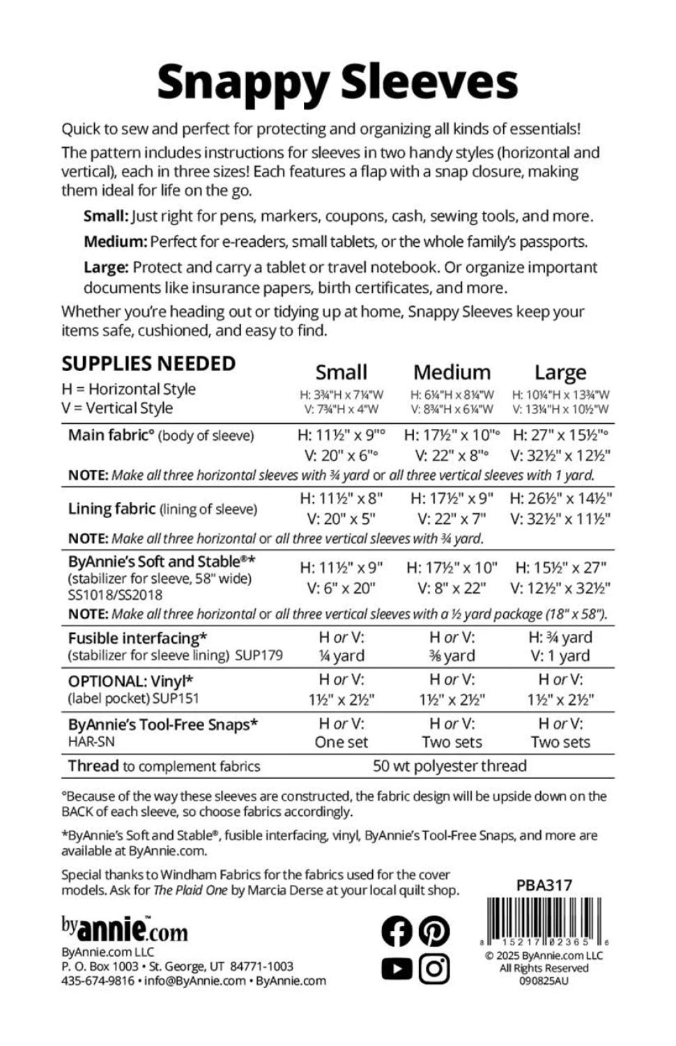 Snappy Sleeves mönster - ByAnnie