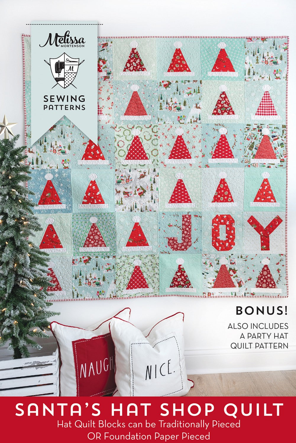 Santas Hat Shop Quilt mönster - Melissa Mortenson