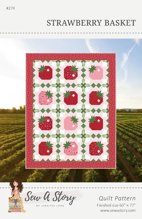 Strawberry Basket mönster - Sew a Story