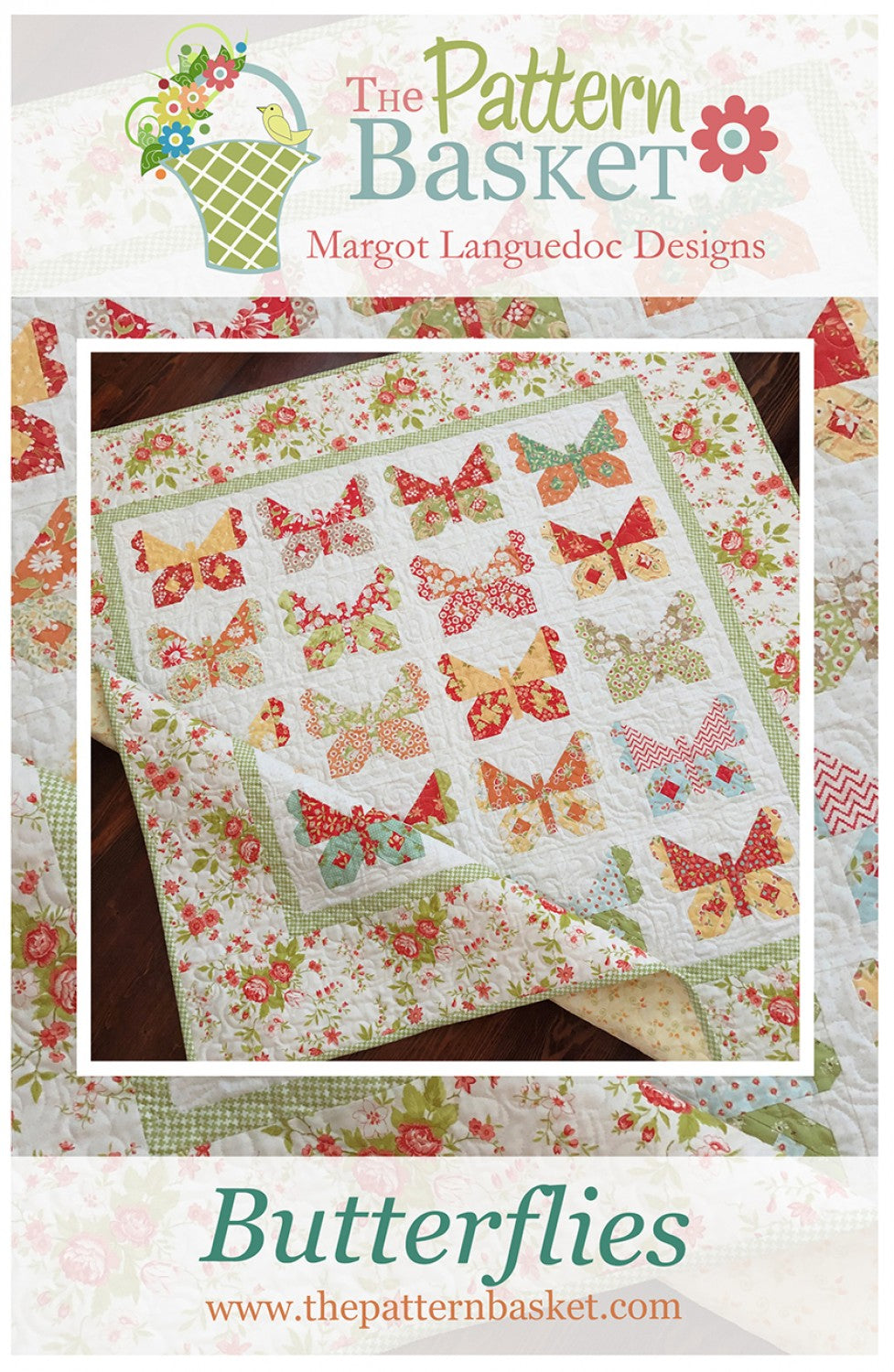 Butterflies mönster - The Pattern Basket - Margot Languedoc Desings