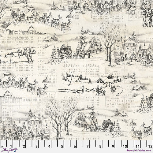 Winter Toile Neutral - Holidays Past - 50 cm - Tim Holtz