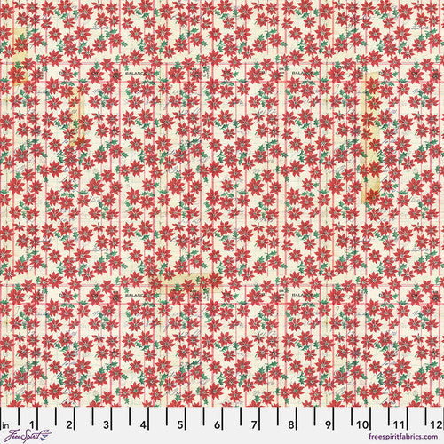 Festive Ledger Red- Holidays Past - 50 cm - Tim Holtz