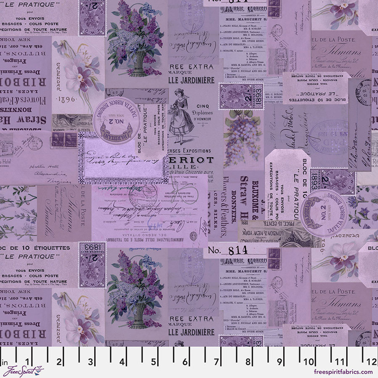 Palette  PURPLE Ephemera - 50 cm - Tim Holtz