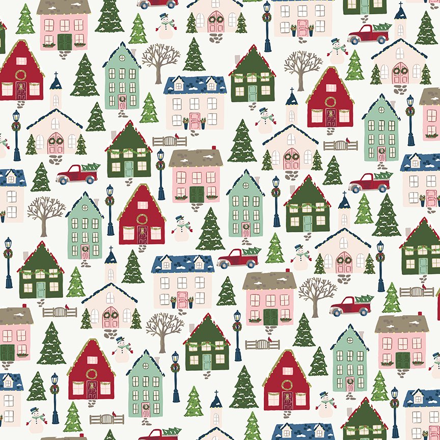Christmas Village Off White - 50 cm