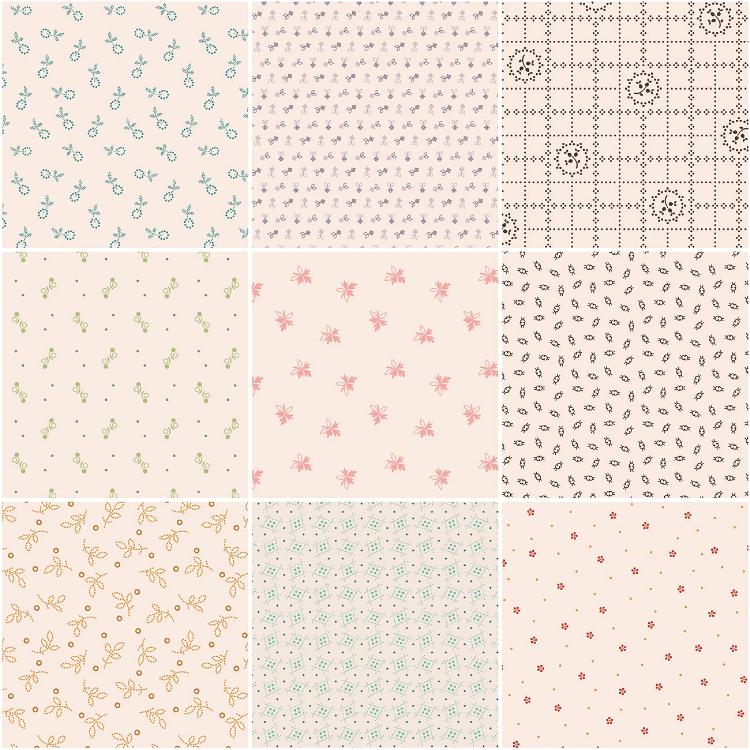 Gentler Times Backgrounds  tygpack (9x56) -Lori Holt