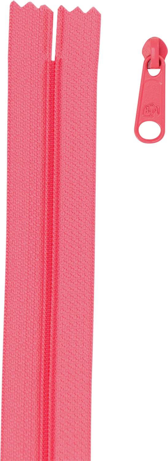 Coral zipper by the yard till väskor etc - ByAnnie