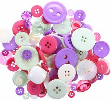Buttons Galore Spring paket ca 100 gr