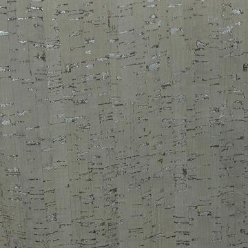 Taupe m/Silver metallic cork - 50 cm