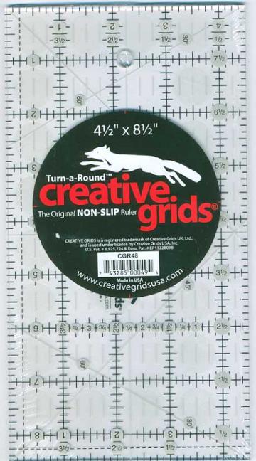 Creative Grids linjal med anti-skli 4.5x8.5 inch