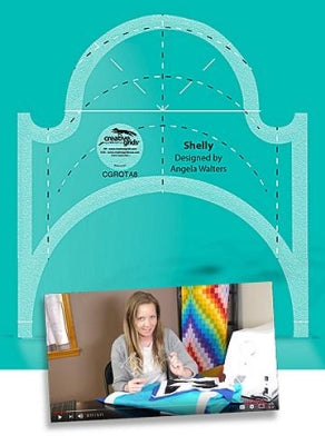 Shelly quiltlinjal design Angela Walters - Creative Grids Non Slip Machine Quilting Tool