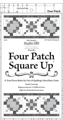 Four Patch Square Up linjal - Deb Tucker