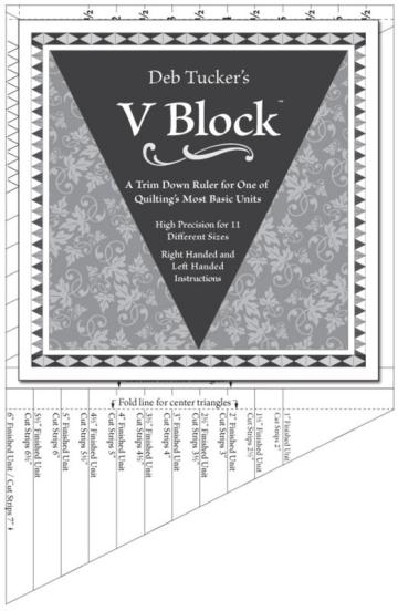 V Block Trim Tool linjal - Deb Tucker