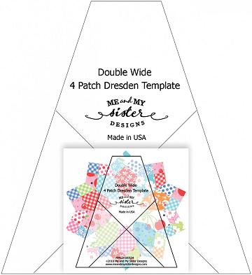 Double Wide Four Patch Dresden linjal - Me and My Sister Designs