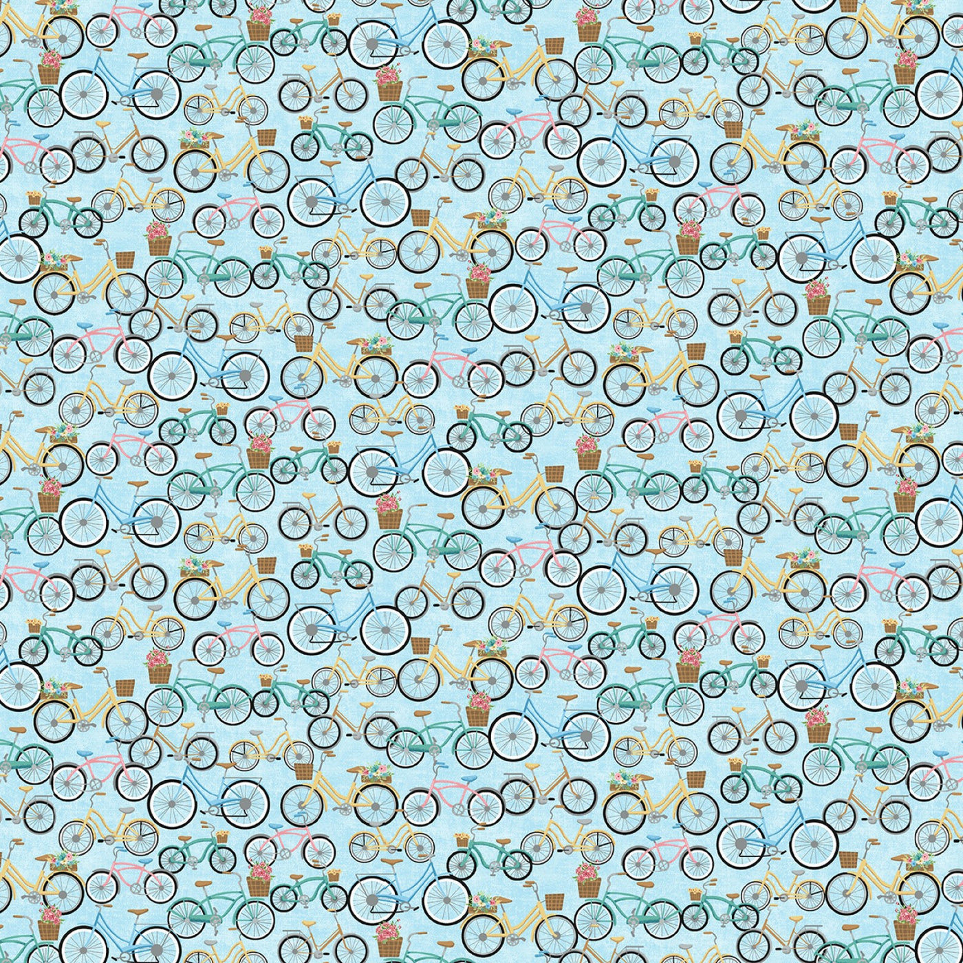 Beach Bound Blue Bicycles - 50 cm   - Barb Tourtillotte
