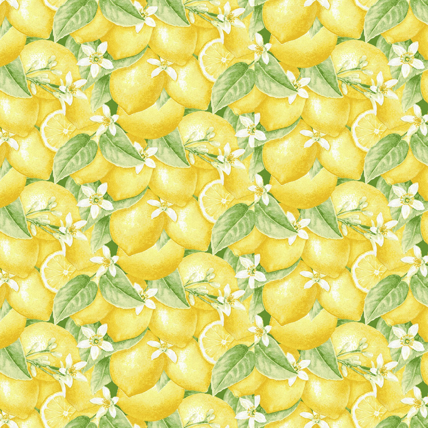 Yellow Packed Lemons & Flowers - 50 cm - Jane Shasky