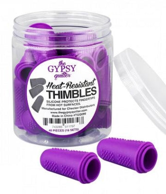 Heat Resistant Thimbles Purple set m/ 3
