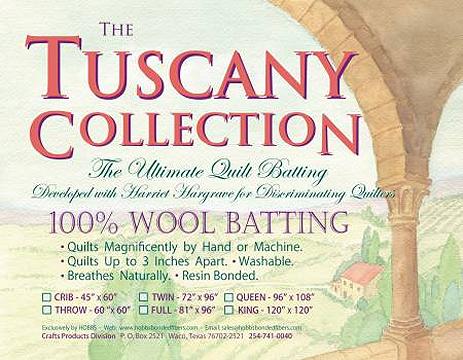 Tuscany Wool vadd, Queen Size 96x108 inch