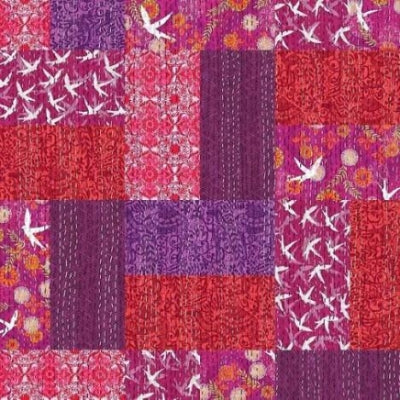 Kantha Cloth IPomegranade - 50 cm - Valori Wells . ca 110 cm brett